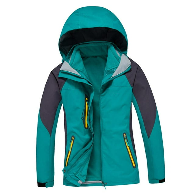 Mujeres 2 en un ejercicio Impermeable Chaqueta De Esquí Invierno Esquí Al Capa De Lluvia XXL
