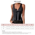 thumbnail image 4 of Camiseta sin mangas con botones a presión para mujer, camiseta cómoda de moda con botones para hacer deporte, 4 of 4