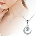 thumbnail image 2 of Collier Pendentif Lune Céleste Élégant pour Femmes Bijou de Mode Pièce Déclaration, 2 of 6