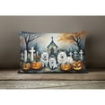 thumbnail image 2 of Carolines Treasures DAC2008PW1216 16 x 12 in. Unisex American Eskimo Spooky Halloween Fabric Decorative Pillow, 2 of 4