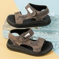 thumbnail image 5 of Zanarzt Baby Boy Sandals Open Toe Kids Adventurous Light Weight Adjustable Straps Summer Sandals (Toddler/Little Kid/Big Kid) Brown,13, 5 of 6