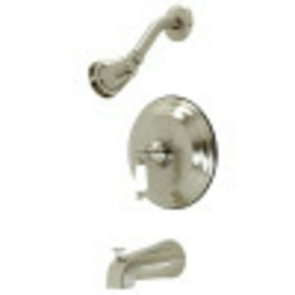 Kingston Brass KB3638PLT Tub and Shower Trim Only, Brushed Nickel