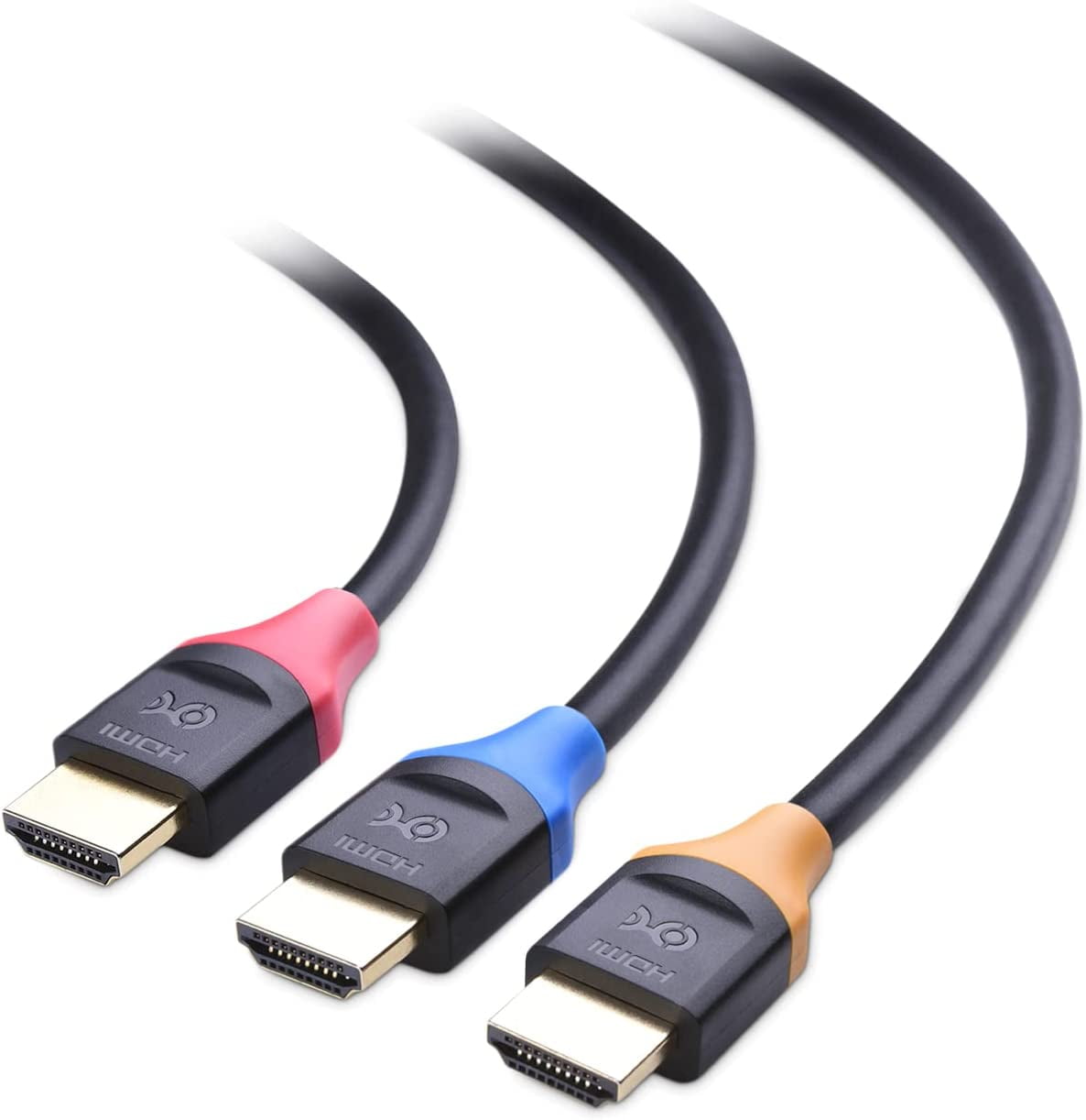interval Udøve sport personale Cable Matters 3-Pack High Speed HDMI Cable 6 ft with 4K @60Hz, 2K @144Hz,  FreeSync, G-SYNC and HDR Support for Gaming Monitor, PC, Apple TV, and More  - Walmart.com