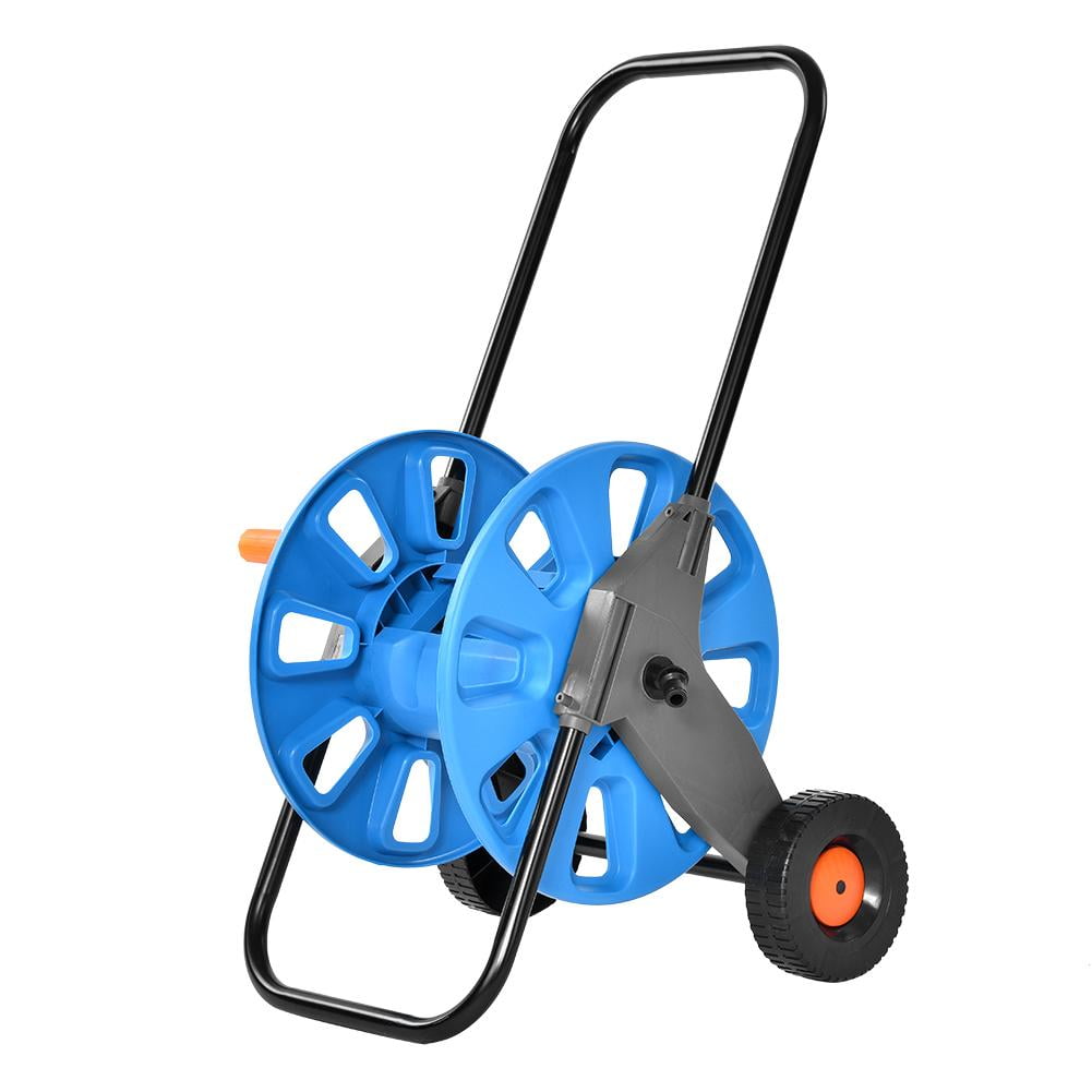 FAGINEY Portable Garden Water Hose Pipe Reel Holder Trolley Cart for