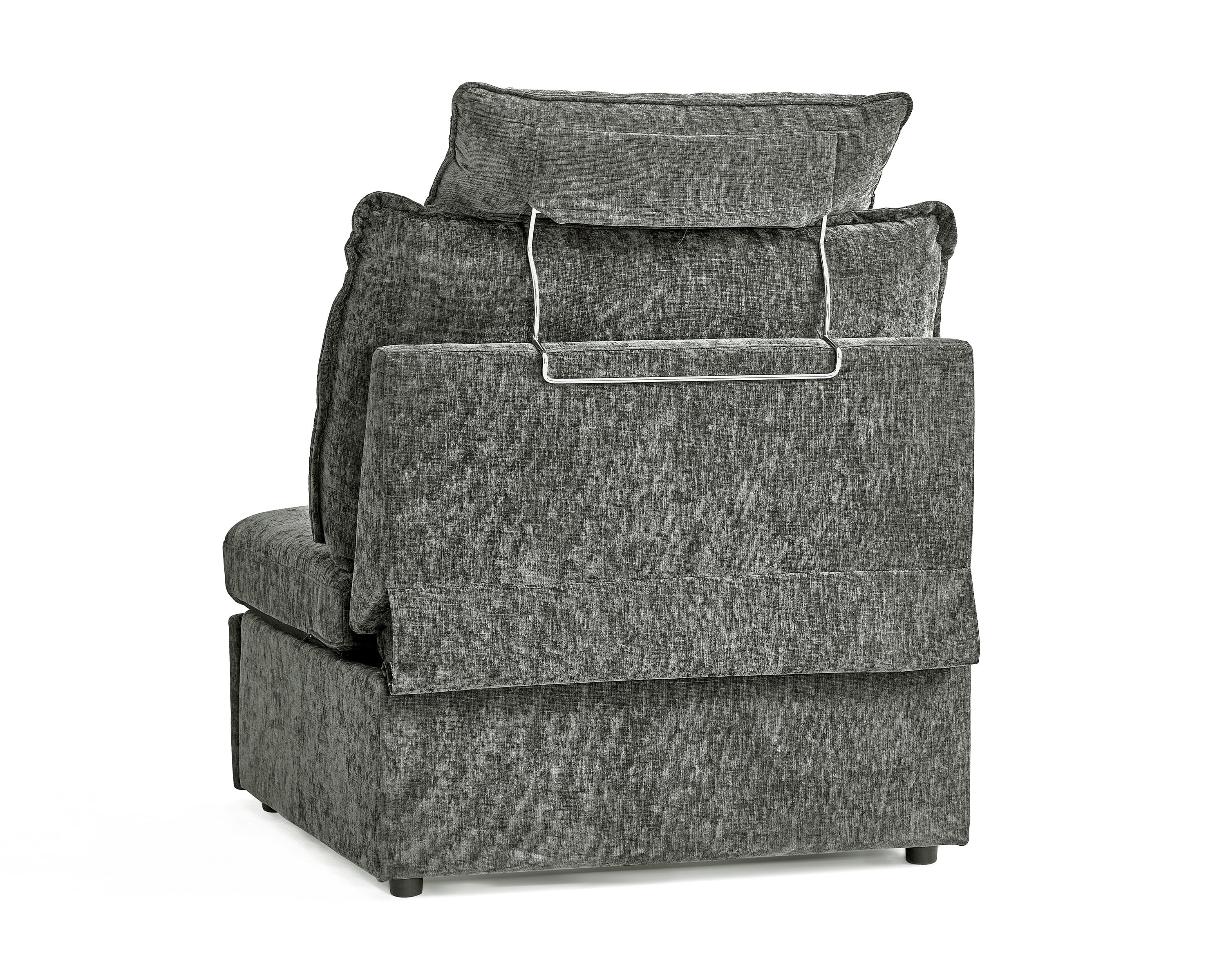 BEDEEP Chenille Power Recliner, Gray