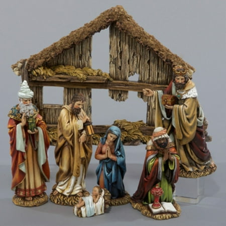 UPC 086131133190 product image for Kurt Adler 6-in. Resin Nativity - Set of 7 | upcitemdb.com