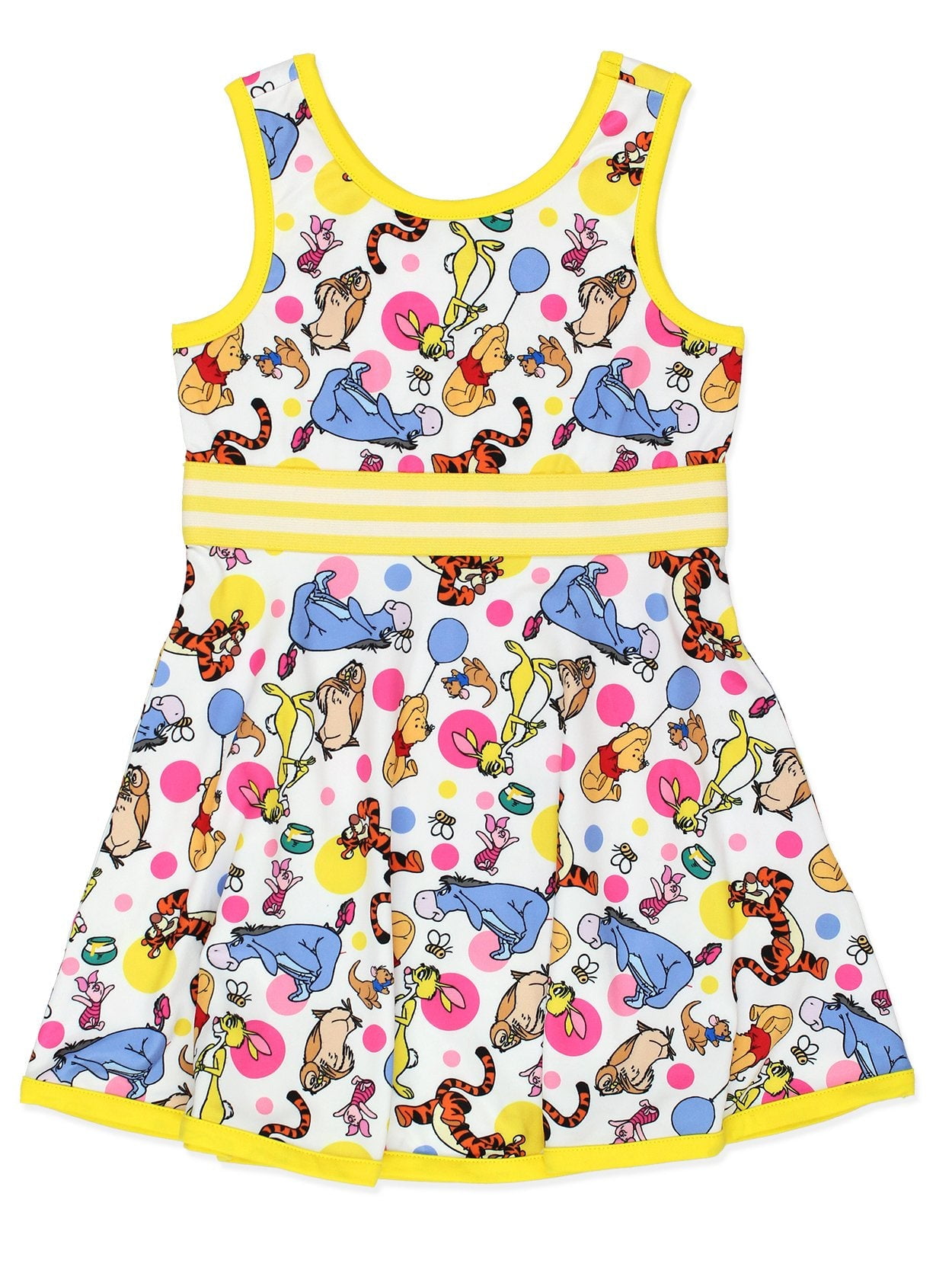 Winnie the Pooh Baby Toddler Girls Fit and Flare Ultra Soft Dress