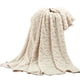 thumbnail image 1 of Manta de vellón: manta ligera y súper suave con patrón de tejido jacquard 3D para sofá y decoración, 1 of 5