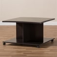 thumbnail image 3 of Bowery Hill Contemporary Coffee Table in Wenge Brown, 3 of 6