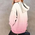 thumbnail image 4 of TOWED22 Girls Hoodies Cute Long Sleeve Oversized Gradient Colors Pullover Sweatshirt Tops with Kangaroo Pocket,Pink,2-3 Y, 4 of 6