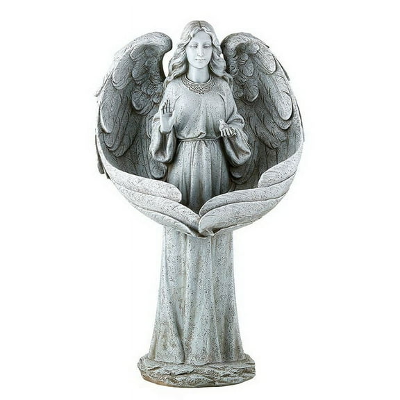 Christian Brands J5590 21.25 in. Avalon Gallery Angelic Bird Feeder Statue