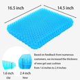 Gel Seat Cushion for Long Sitting Soft & Breathable, Gel Cushion for