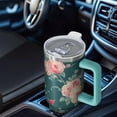 thumbnail image 6 of OBREWU Pioneer Flower Tumbler with Handle and Lid,Pioneer Flower 40oz Double Wall Vacuum Insulated Tumbler,Cups Gift for Women and Men, 6 of 7