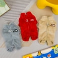 thumbnail image 2 of Tangpan Dog Fuzzy Velvet Pajamas, Plush Onesie Soft Dog Winter Clothes for Small Dogs, Pet Puppy Jumpsuit, Doggy Apparel Grey Small, 2 of 6