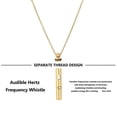 thumbnail image 5 of 528Hz Stainless Steel Whistle Necklace Mindful Ritual Jewelry for Meditation Practices and Daily Stress Management, 5 of 5