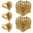 thumbnail image 4 of Shisuyan Heart Shaped Thimbles Portable Golden 5Pcs, 4 of 9