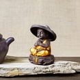 thumbnail image 6 of Buddha Statue, Tea Pet Ornament, Hand Carved Ornament Meditating Figurines, Sitting Buddha Statue, Buddha Sculpture for Desktop, Indoor A, 6 of 8