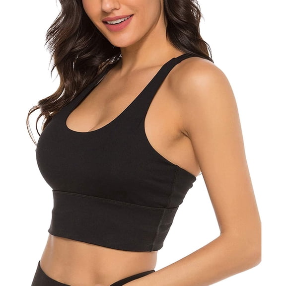 Women Sport Bra Beauty Back Yoga Tops Running Workout Sports Underwear with Inner Chest Pad