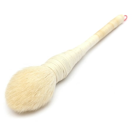 Pro Kabuki Flat Goat Wool Rattan Makeup Brush Cosmetic Blush Powder