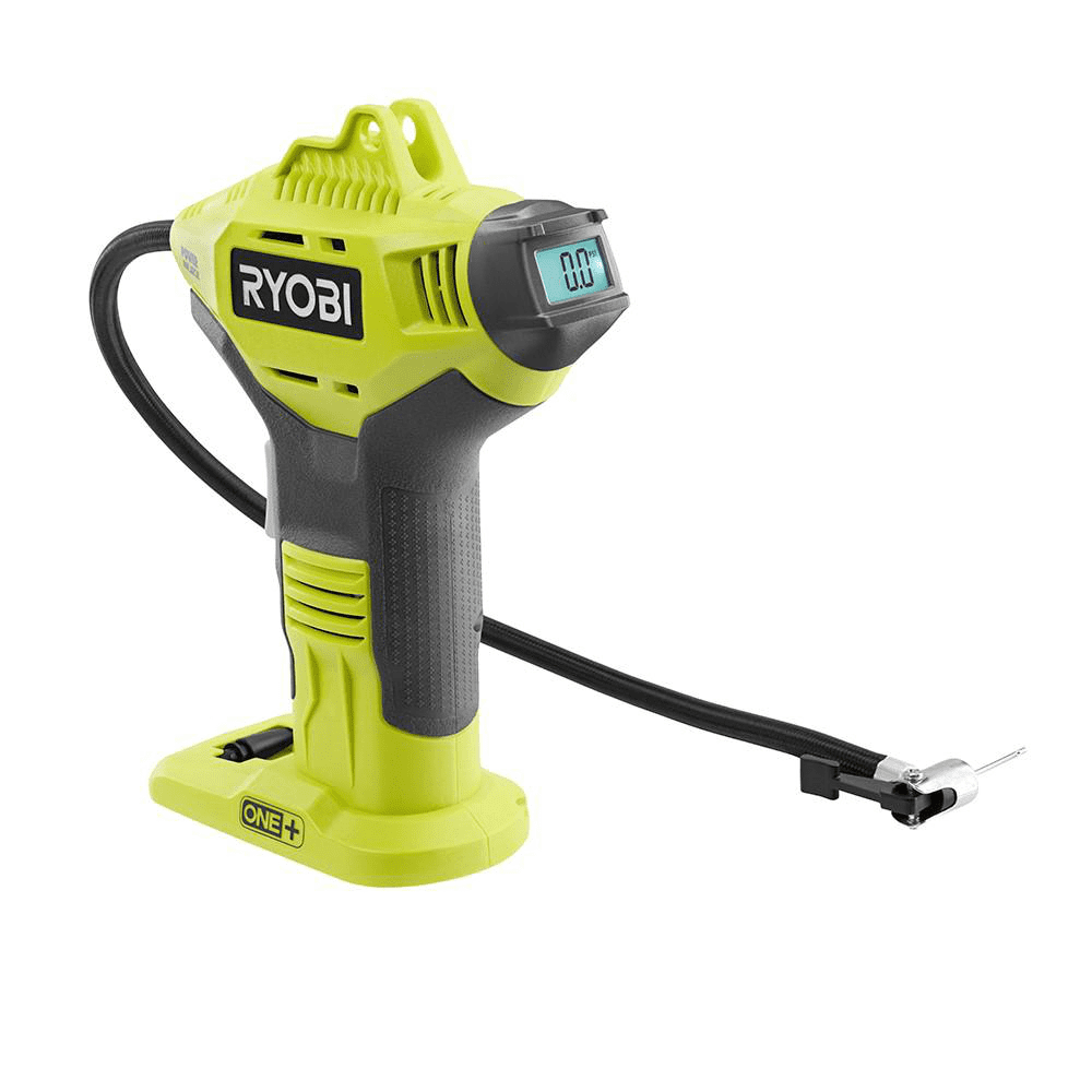 Ryobi P737 Portable Tire Pump Inflator with P738 High Volume