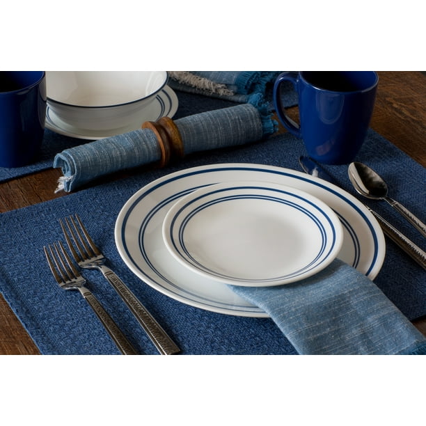 Corelle Classic Cafe Blue 16-Pieces Dinnerware Set Walmart