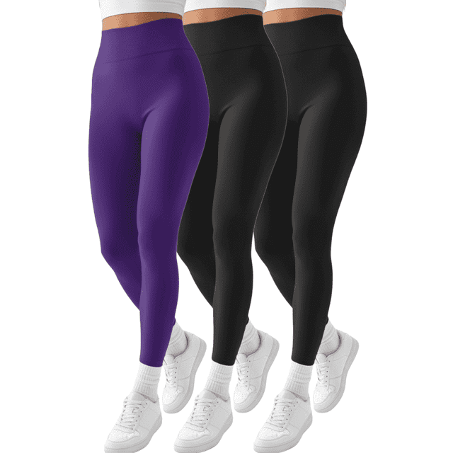 Set 3 Mallones Mujer Leggings Stretch Leggins Mayon Mallas