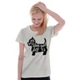 thumbnail image 4 of Home Where Your Dog Pet Owner Puppy Womens Fitted Plus Size Graphic Tee Brisco Brands 2X, 4 of 5