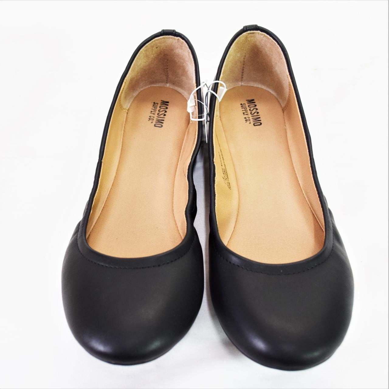 Mossimo Supply Co. Ona Scrunch Ballet Flats Women 11W, Black Walmart
