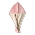 thumbnail image 2 of Dujiujun Coral Velvet Hair Towel Fast-Drying Double-Layer Adjustable Highly Absorbent Dry Hair Hat for Thickened Dry Hair, 2 of 8