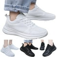 thumbnail image 2 of Women and Men Sneakers Couple Fashion Summer New Pattern Solid Color Mesh Breathable Comfortable Lace Water Shoes Adult, 2 of 11