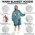 thumbnail image 5 of Wearable Oversized Blanket,Dogs with Pioneer Flower Wearable Blanket Hoodie for Adults,Cozy Hooded Blankets with Super Pockets,Super Warm Fuzzy Pullover for Women & Men, 5 of 6