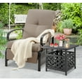 thumbnail image 6 of AECOJOY Adjustable Patio Reclining Lounge Chair with Cushions Set of 2-Brown, 6 of 7
