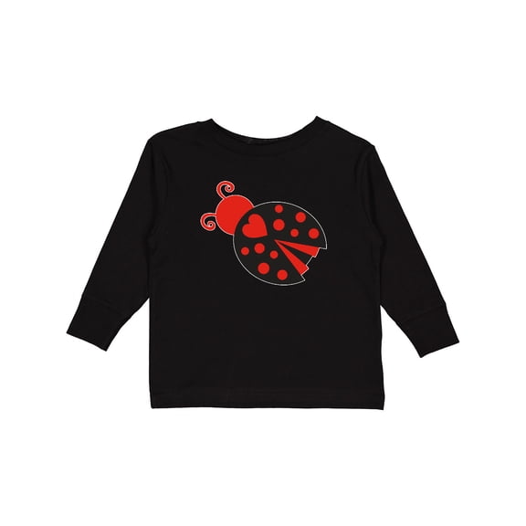 Inktastic Inverse Ladybug Girls Long Sleeve Toddler T-Shirt