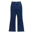 thumbnail image 4 of Endives Women's Flare Bell Bottom Jeans High Waisted Stretchy Denim Pants Streetwear Wide Leg Jeans Jeans Women, 4 of 5