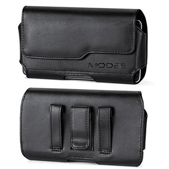 Leather Belt Clip Case Holster Pouch Holder For Apple IPhone 11 PRO MAX 2019 with Otterbox Defender / Lifeproof / Battery Case On [Classic]