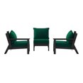 thumbnail image 2 of WestinTrends Avalon Outdoor Patio HDPE Sectional Sofa with Patio Cushions, Black/Green, 2 of 6