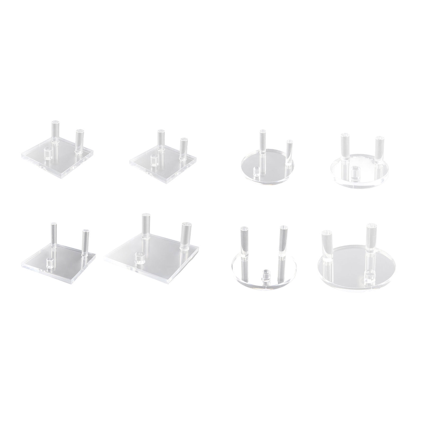 Clear Acrylic Easel Stand for Geodes and Fossils Display Large Crystal Holder Multipurpose Collectible Storage Rack