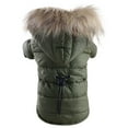 thumbnail image 4 of Barhoo Dog Winter Jacket Warm down Cotton Padded Hoodie Coat Puppy Winter Clothes Waterproof Coldproof Pet Dog Costume Comfortable Fit Large Dog Coat Warm Apparel for Medium Dogs Cold Weather Gear, 4 of 7