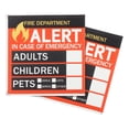 thumbnail image 1 of Unique Bargains People and Pet Safety Locator Sticker 3x3", 10 Pack Fire Rescue Safety Decal, 1 of 6