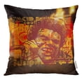 thumbnail image 1 of EREHome African Retro Design Jazz Music with Afro Soul Singer Microphone and Abstract Funk Pillow Case 16x16 Inches Pillowcase, 1 of 1