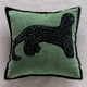 thumbnail image 2 of Funda de almohada elegante de chenilla bordada con leopardo verde, 45 x 45 cm, 2 of 2