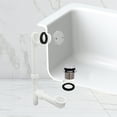 thumbnail image 4 of Westbrass 14" White Polypropylene Tip-Toe Drain Bathtub Assembly with 2-Hole Overflow, Polished Chrome, 4 of 17