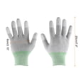thumbnail image 2 of Guantes antiestáticos ESD Uxcell de 6 pares, 20 cm, alta resistencia, fibra de carbono, guantes para computadora (medianos), verdes, 2 of 5