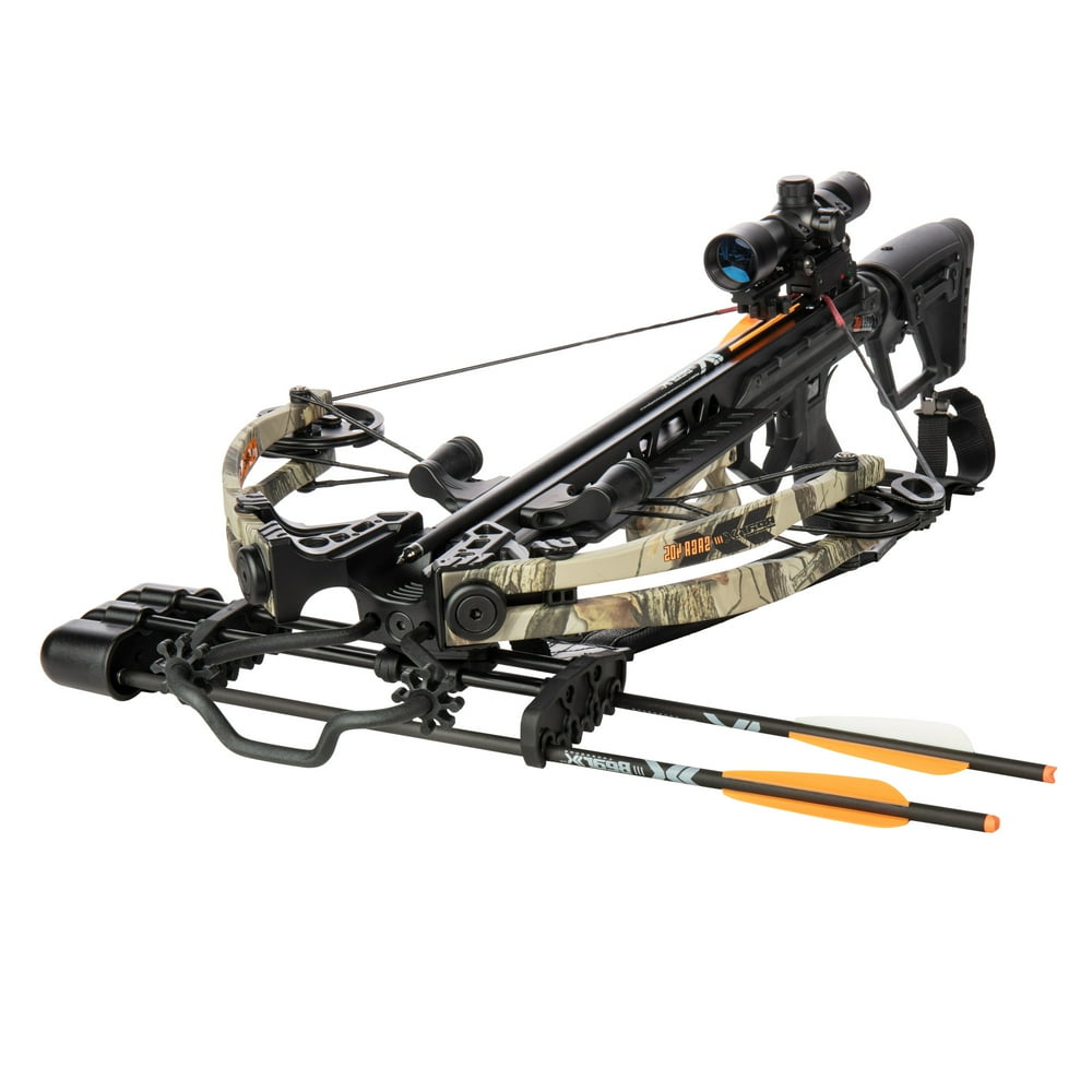 Bear X Saga 405 Ready to Shoot Crossbow Package with 4x32 Scope, Quiver
