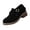 Black, variant on Women's Chunky Low Heel Loafers Comfortable Cross Strap Buckle Mary Jane Shoes Casual Shoes Non-Slip Suede Oxfords for Work Daily Wear Black 8 Wide