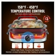 thumbnail image 4 of Electric Roaster Oven 24QT, Turkey Roaster with Self-Basting Lid, 1450W Defrost/Warm Function, Adjustable Temp, Fits Up To 28lbs Turkey, Silver, 4 of 9