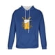 thumbnail image 4 of Sudadera con capucha para hombre, estilo casual, con cuello redondo, estampado, manga larga, blusa de poliéster, 4 of 5