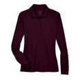 thumbnail image 4 of CORE365 78192 Women's Pinnacle Performance Long Sleeve Piqué Polo-Burgundy-3XL, 4 of 5