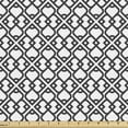 thumbnail image 1 of Orient Fabric by the Yard, Chevron Pattern with Middle East Effects Traditional Minimalist Design, Decorative Upholstery Fabric for Sofas and Home Accents, 1 Yard, Charcoal Grey White by Ambesonne, 1 of 4