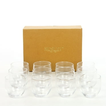 Hosley Set of 12, 2.5 inch Diameter, Clear Glass Tea Light Candle Holders